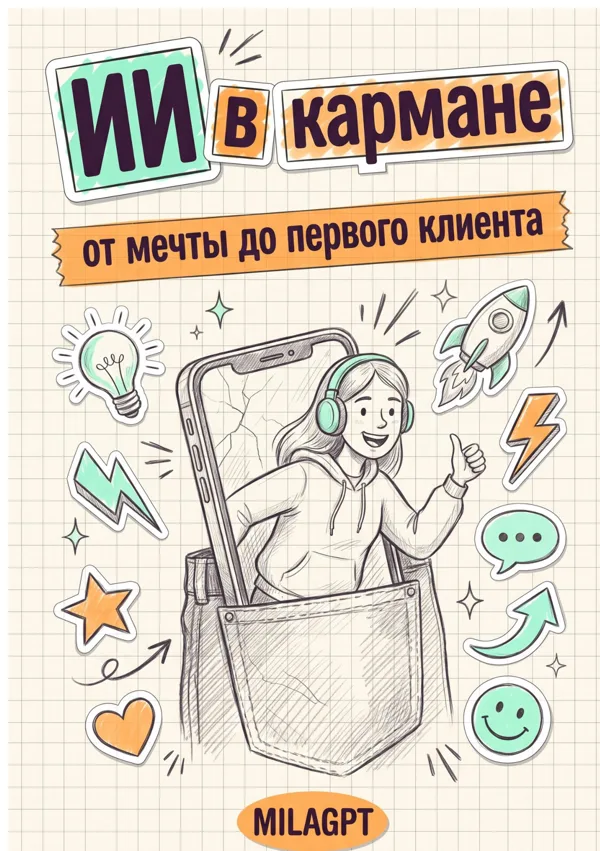 Книга «ИИ в кармане: от мечты до первого клиента» — обложка